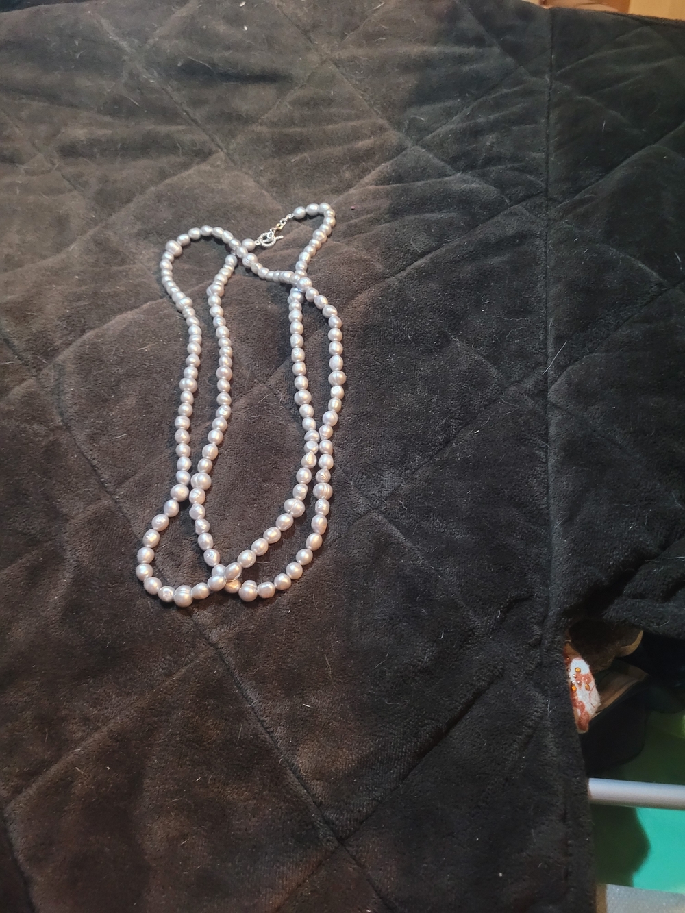 Pearl Rope Necklace, Genuine Bold Organic Freshwater Pearls